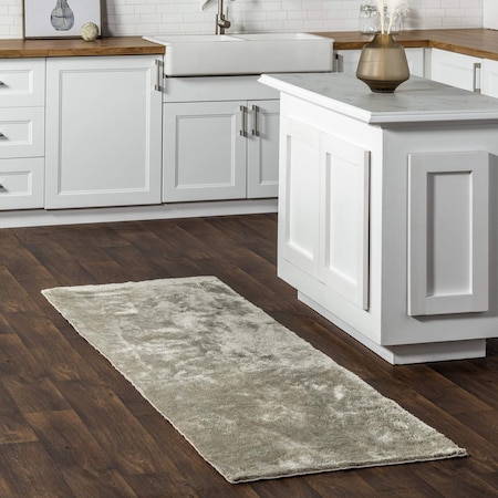 Nuloom Loni Solid Machine Washable Shag Area Rug 2ft 6in x 10ft BIVD01E-26010
